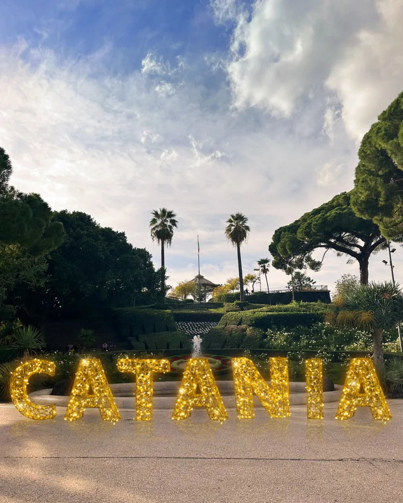 Alganic letters (A-Z) LED, aluminum gold, outdoor